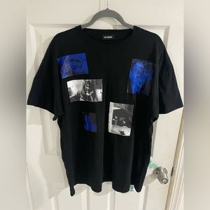 RAF SIMONS BLUE VELVET TEE